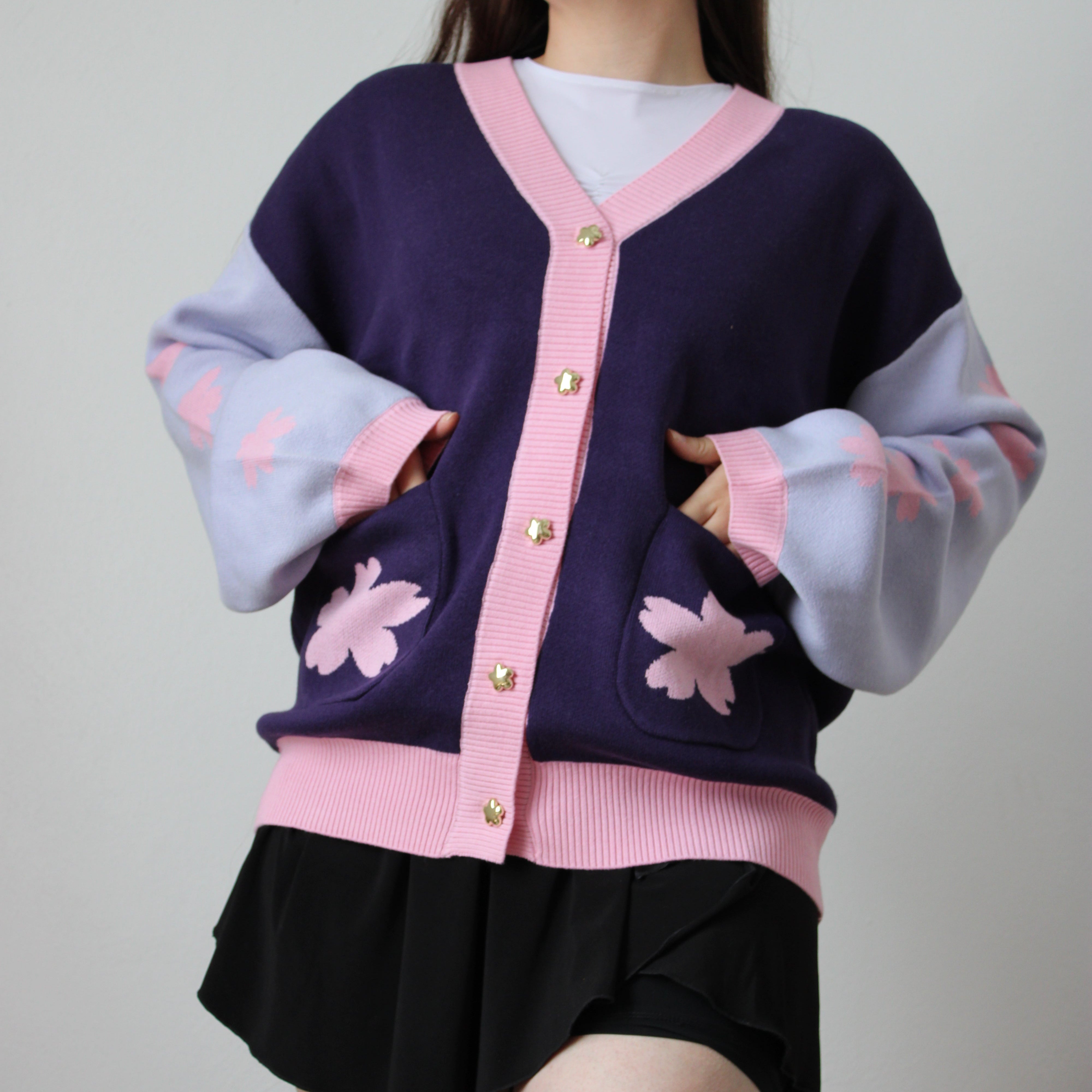 Cottagecore Kawaii Pastel Sakura Cardigan