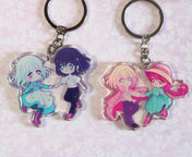 The Hatter and Her Magician Chibi Acrylic Charms