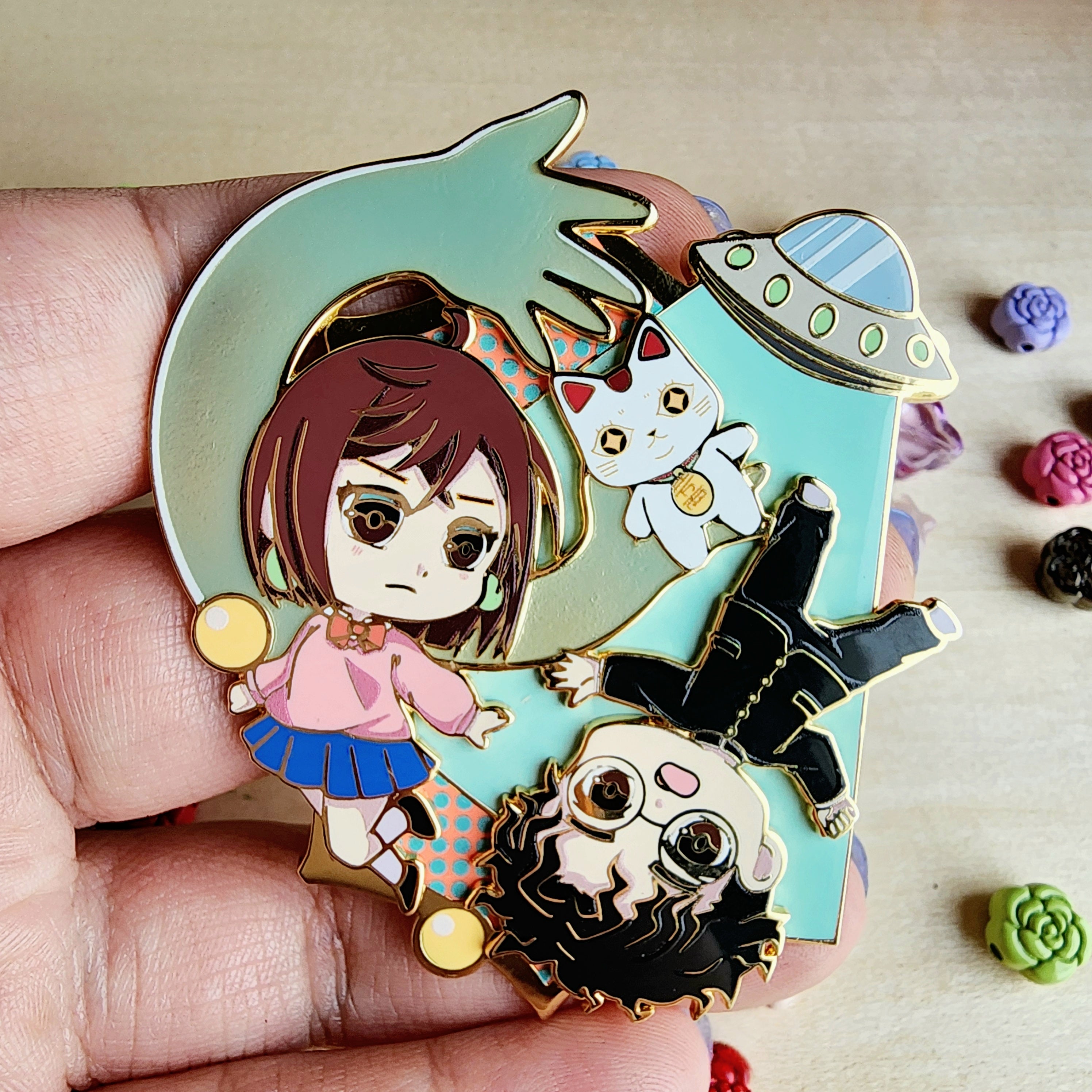 Aliens & Ghosts Oh My! Chibi Hard Enamel Pin