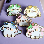 Adorable Fruit Cow Inspired Enamel Pins