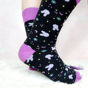 Bunny Stars Inspired Crew Socks