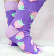Cottagecore Strawberry Crew Socks