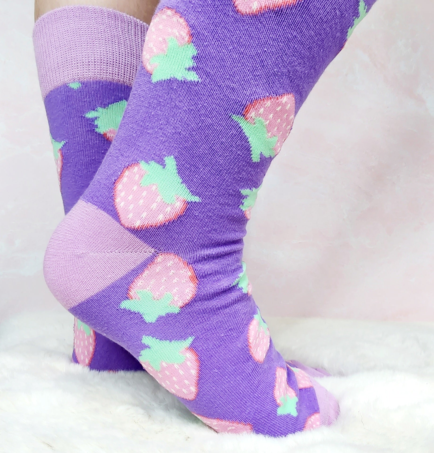 Cottagecore Strawberry Crew Socks