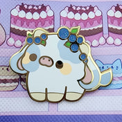 Adorable Fruit Cow Inspired Enamel Pins