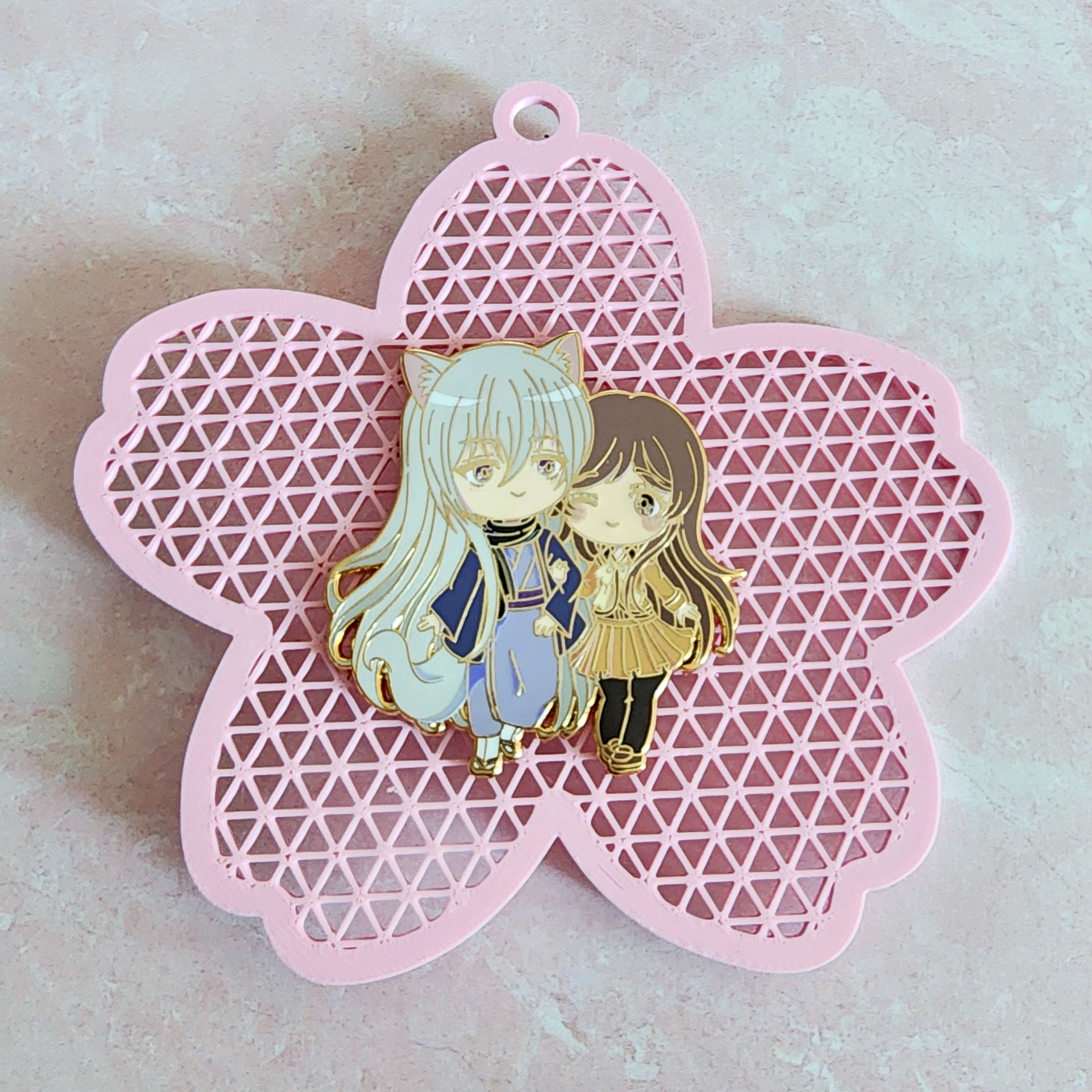 Cute Sakura Enamel Pin Display Ornaments