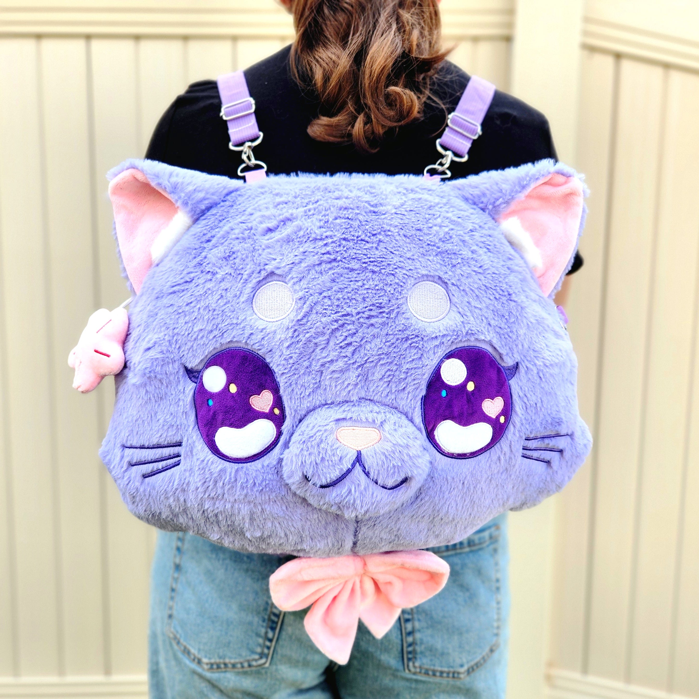 Megumi Plush Backpack/Crossbody Bag
