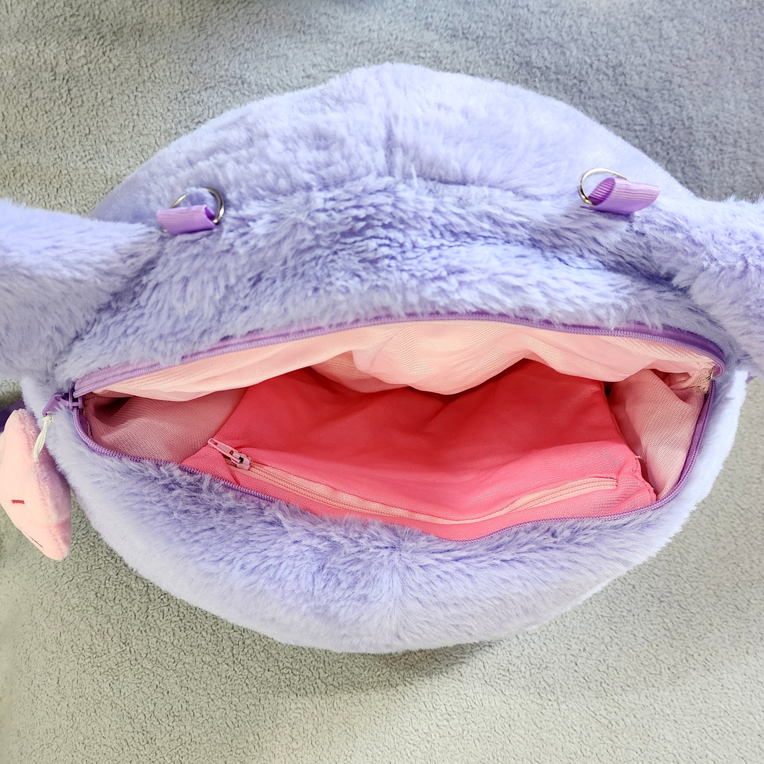 Megumi Plush Backpack/Crossbody Bag
