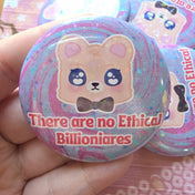 No Ethical Billionaires Kawaii Akuma 58mm Metal Button/Badge