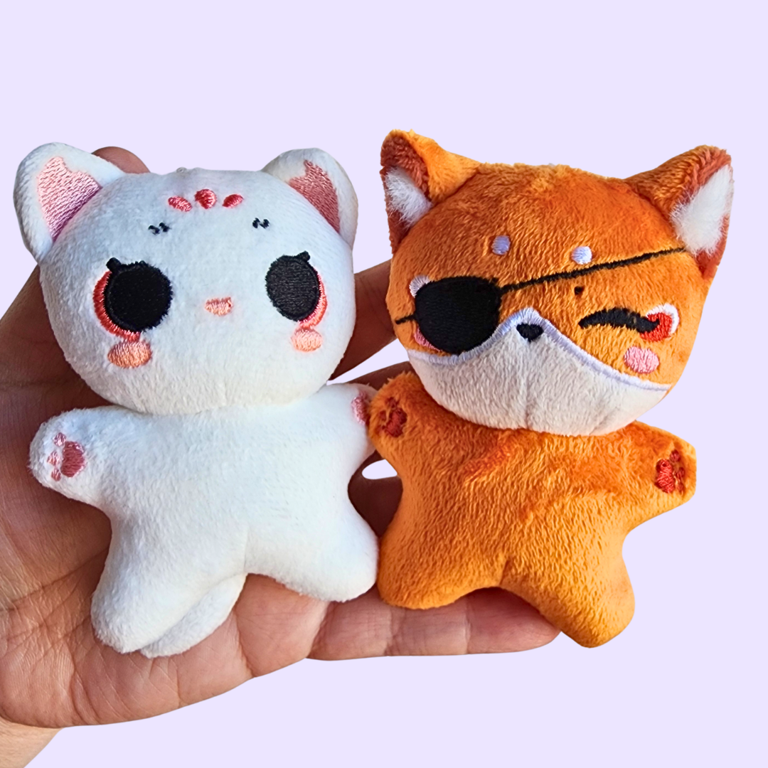 Heavenly Cuties Magnetic Plush Keychain Set