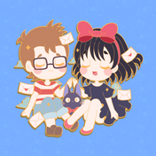 Ghibby Witch & Love Hard Enamel Pin