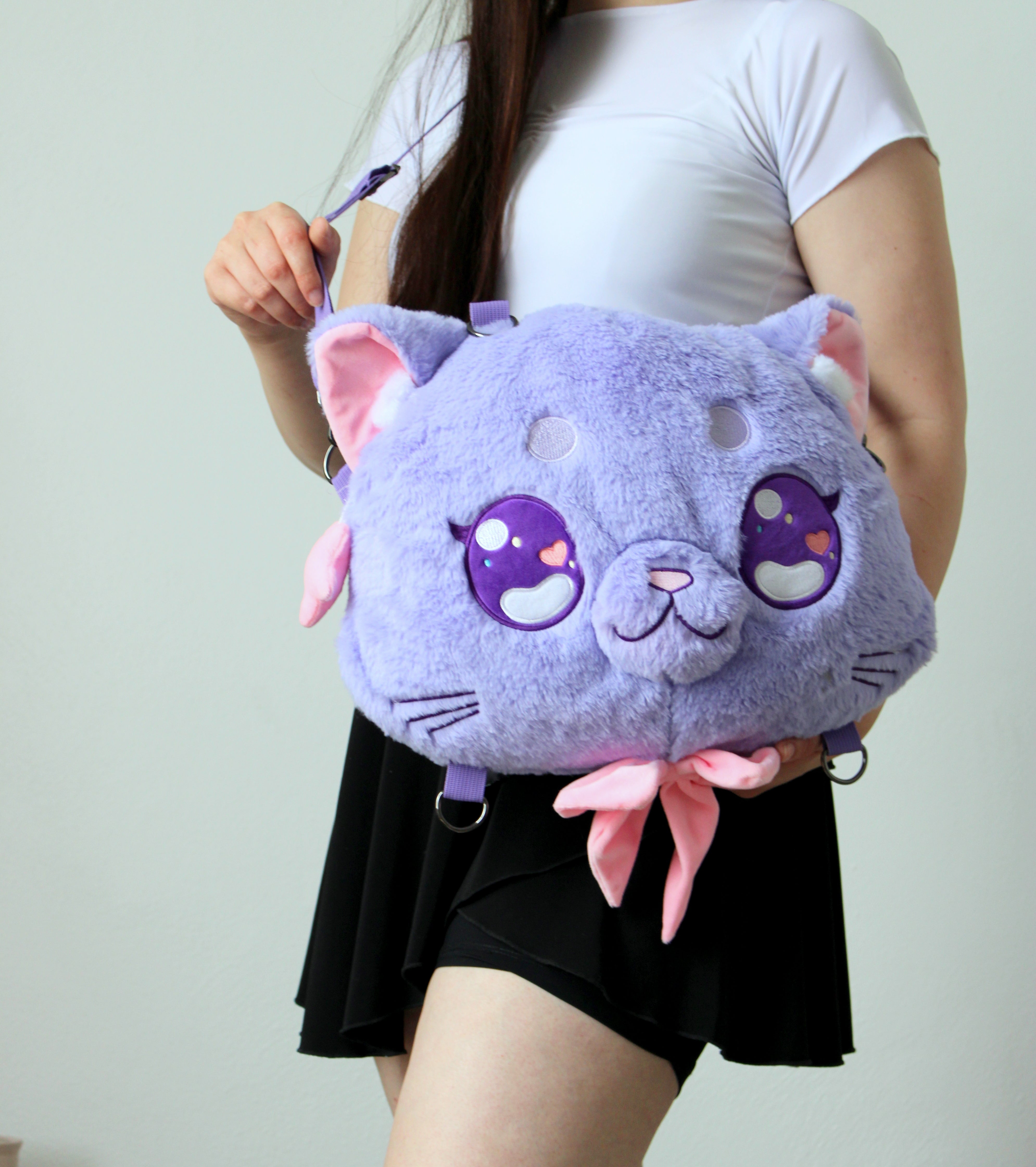 Megumi Plush Backpack/Crossbody Bag
