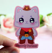 Meowdy Partner Chibi Megumi Inspired Vinyl 3" Sticker