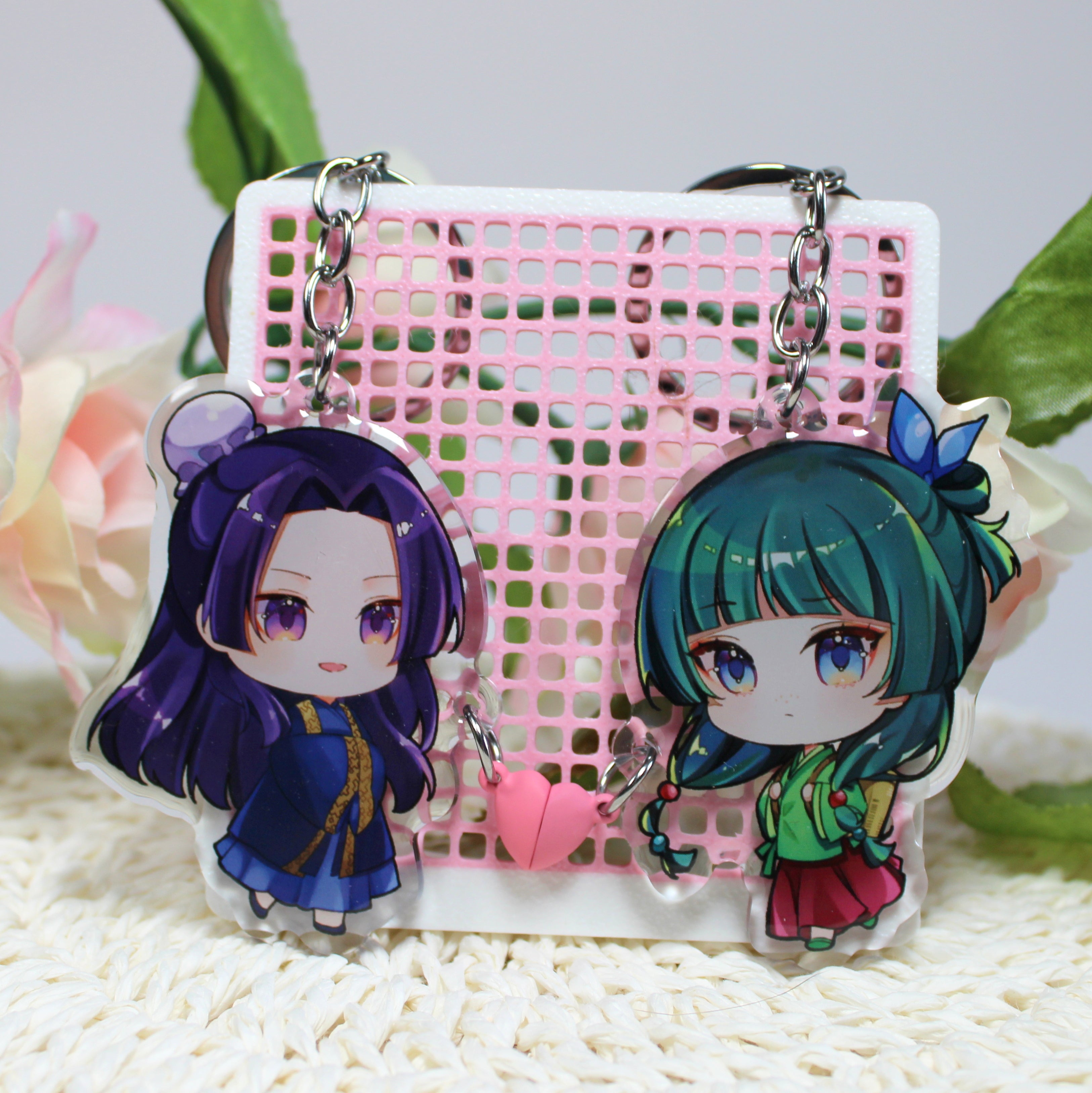 Heart Pair Apothecary Chibi Acrylic Charms