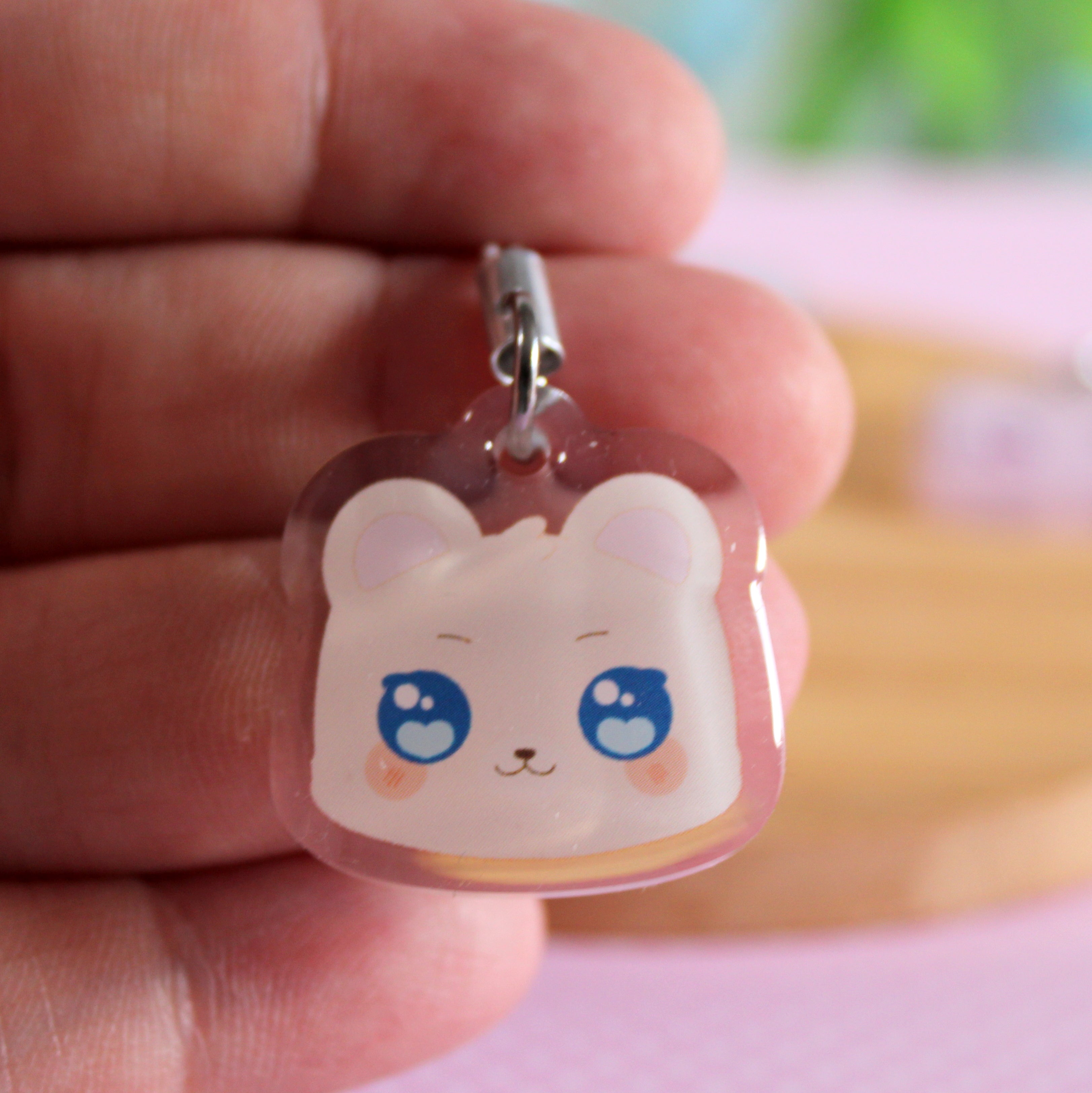 Adorable Catfe Friends 1" Acrylic Phone Strap Charms