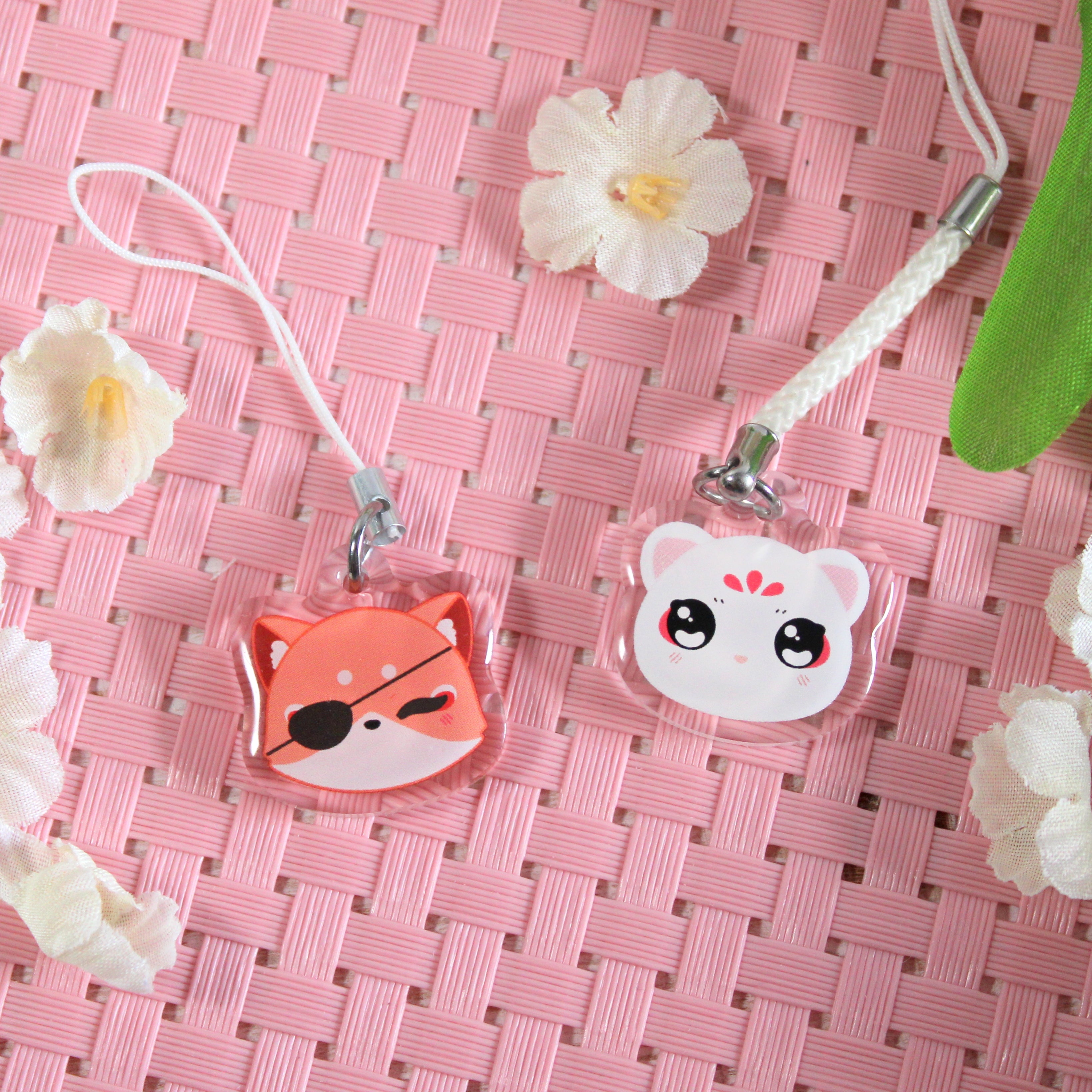 Adorable Heavenly Inspired 1" Acrylic Phone Strap Charm