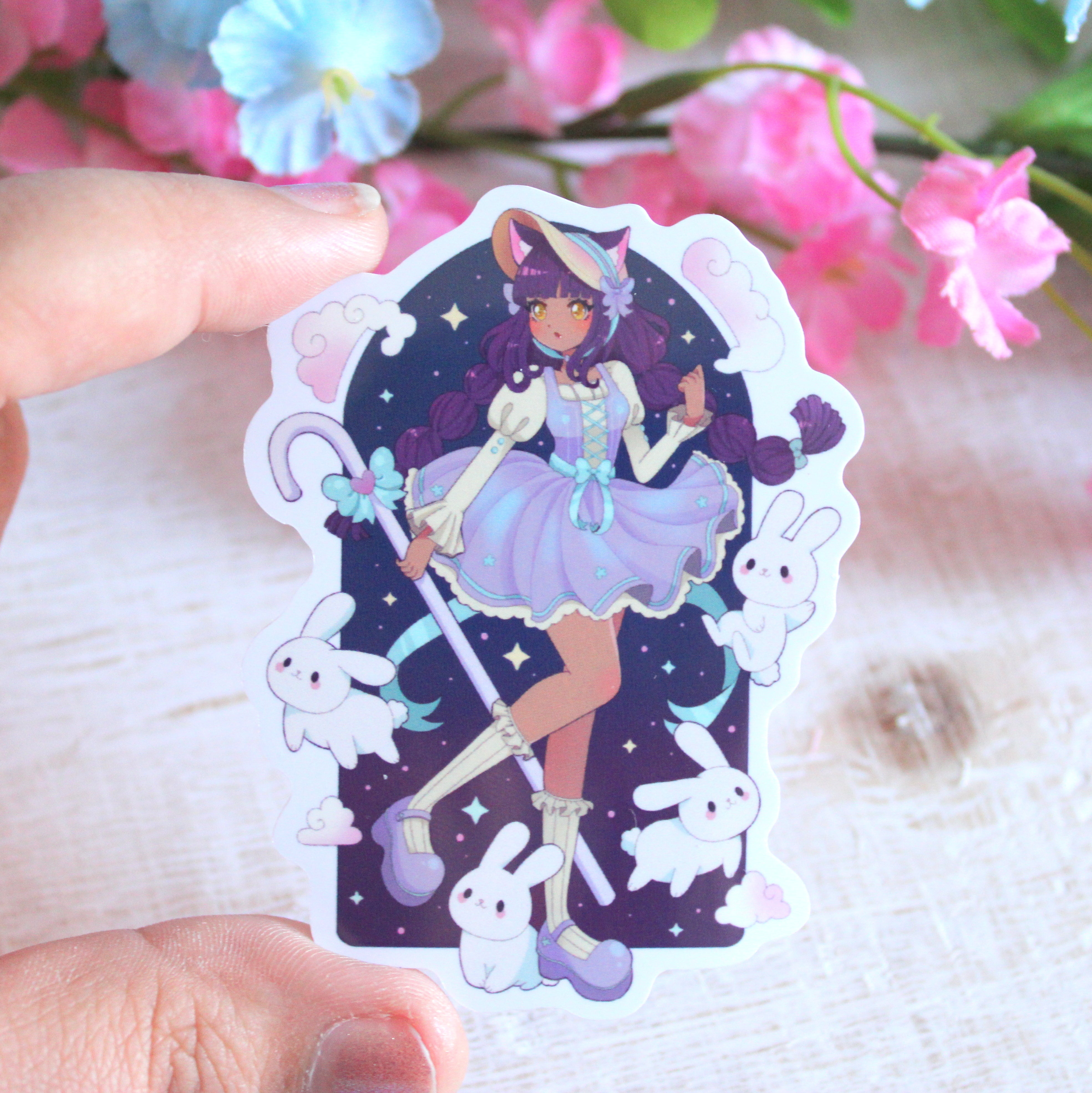 Bo Beep Megumi Cute Kawaii 3" Vinyl Sticker