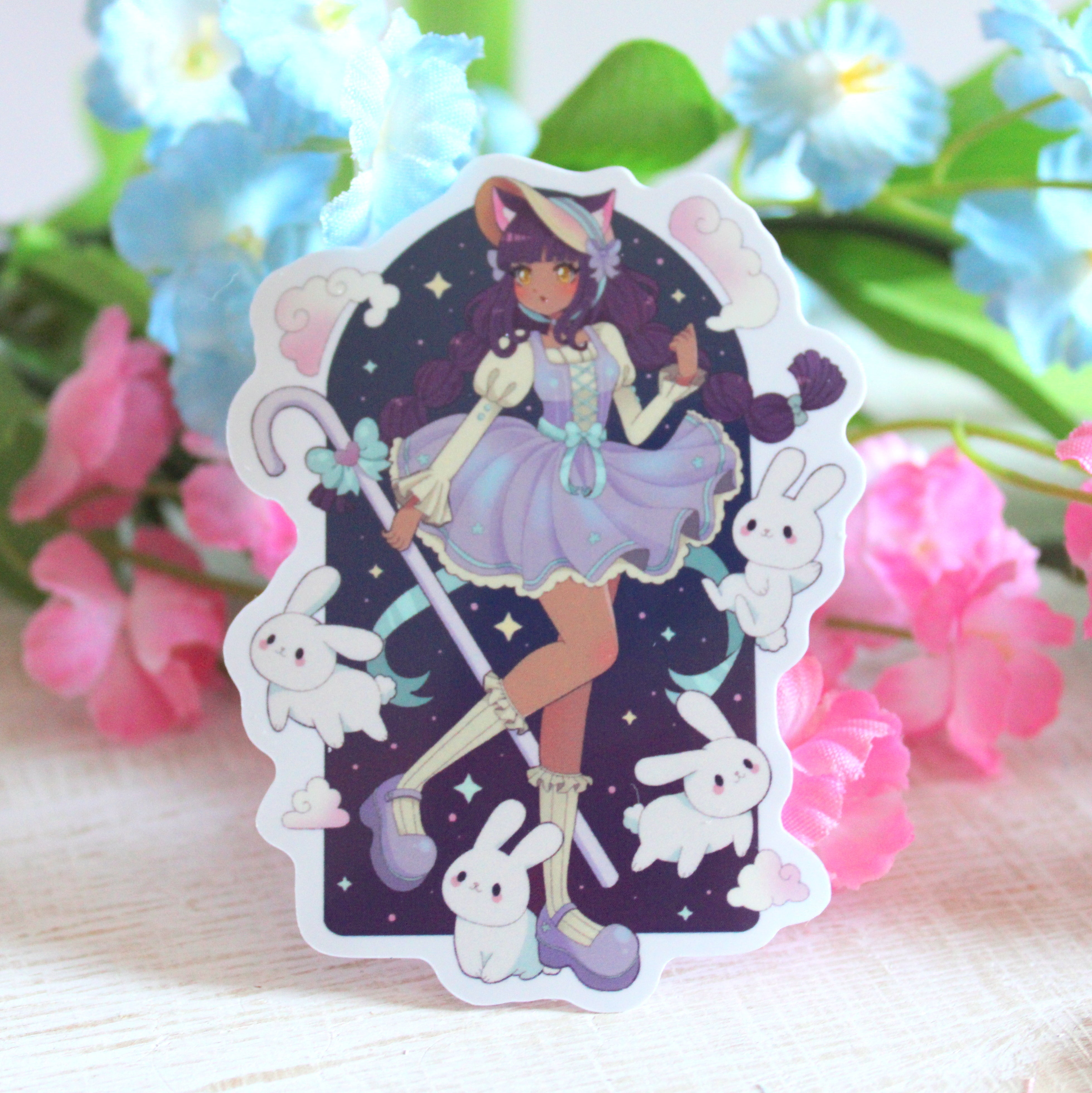 Bo Beep Megumi Cute Kawaii 3" Vinyl Sticker