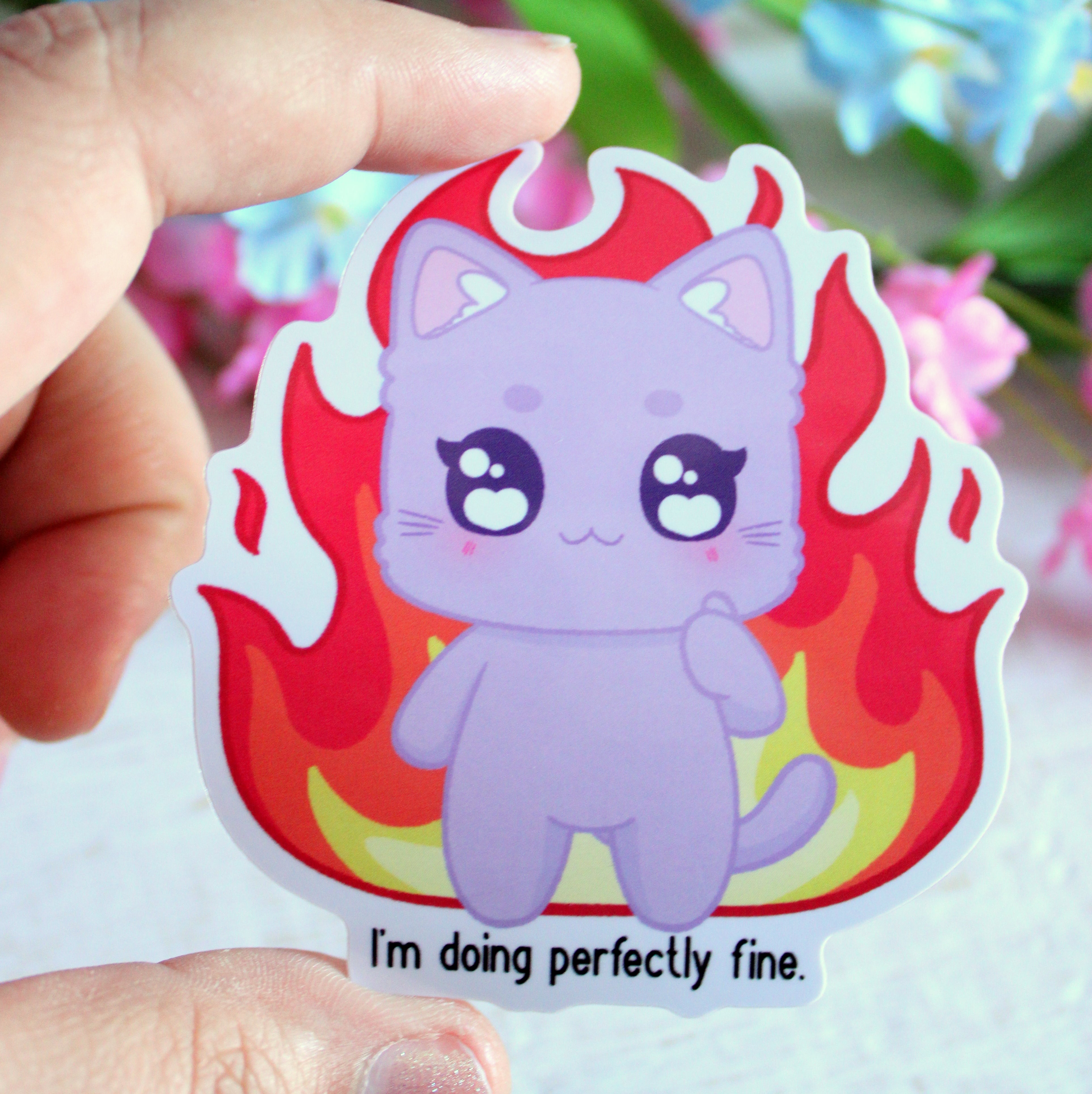 I'm Doing Perfectly Fine 3" Vinyl Sticker