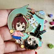 Aliens & Ghosts Oh My! Chibi Hard Enamel Pin
